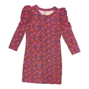Lilly Pulitzer Steffie Dress Small Star Searching Passion Fruit Pink